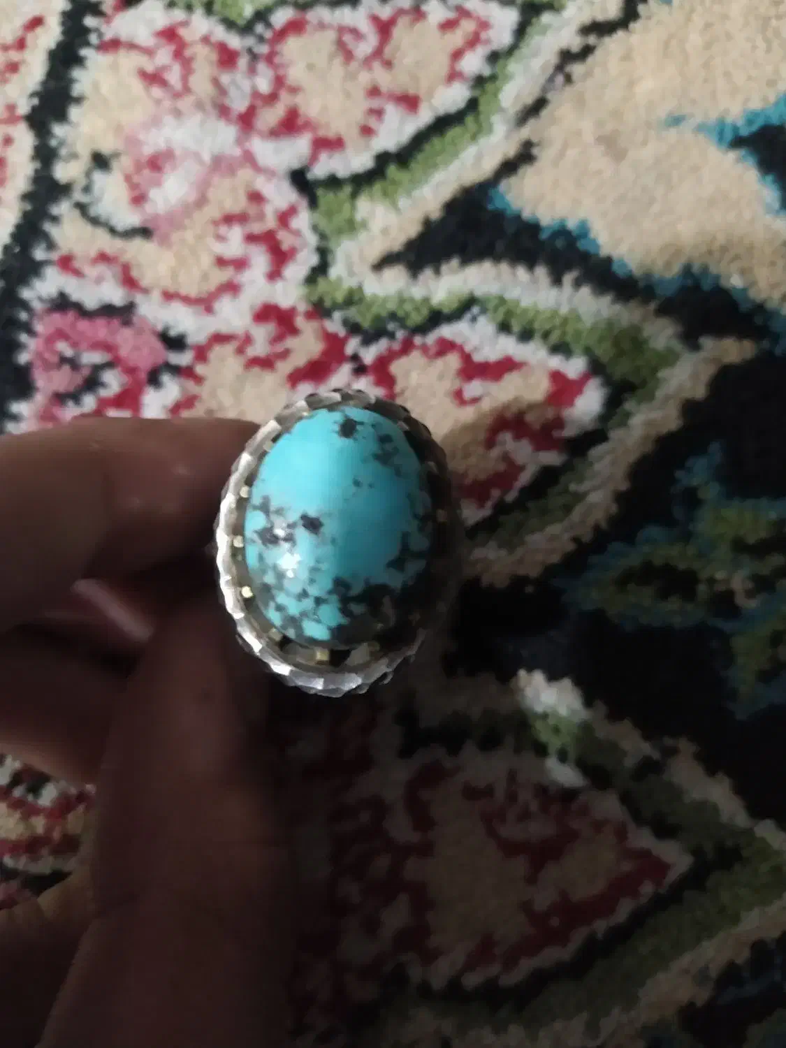 انگشتر فیروزه دستساز|جواهرات|جیرفت, |دیوار