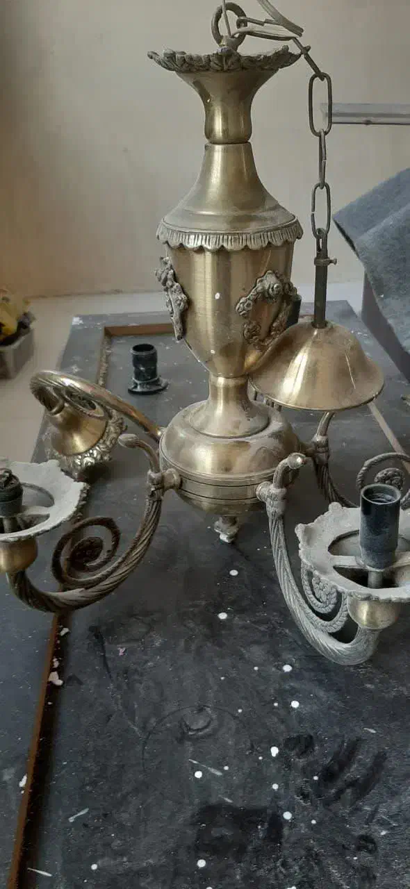 فروش لوستر برنجی|لوستر و چراغ آویز|کرج, برغان|دیوار