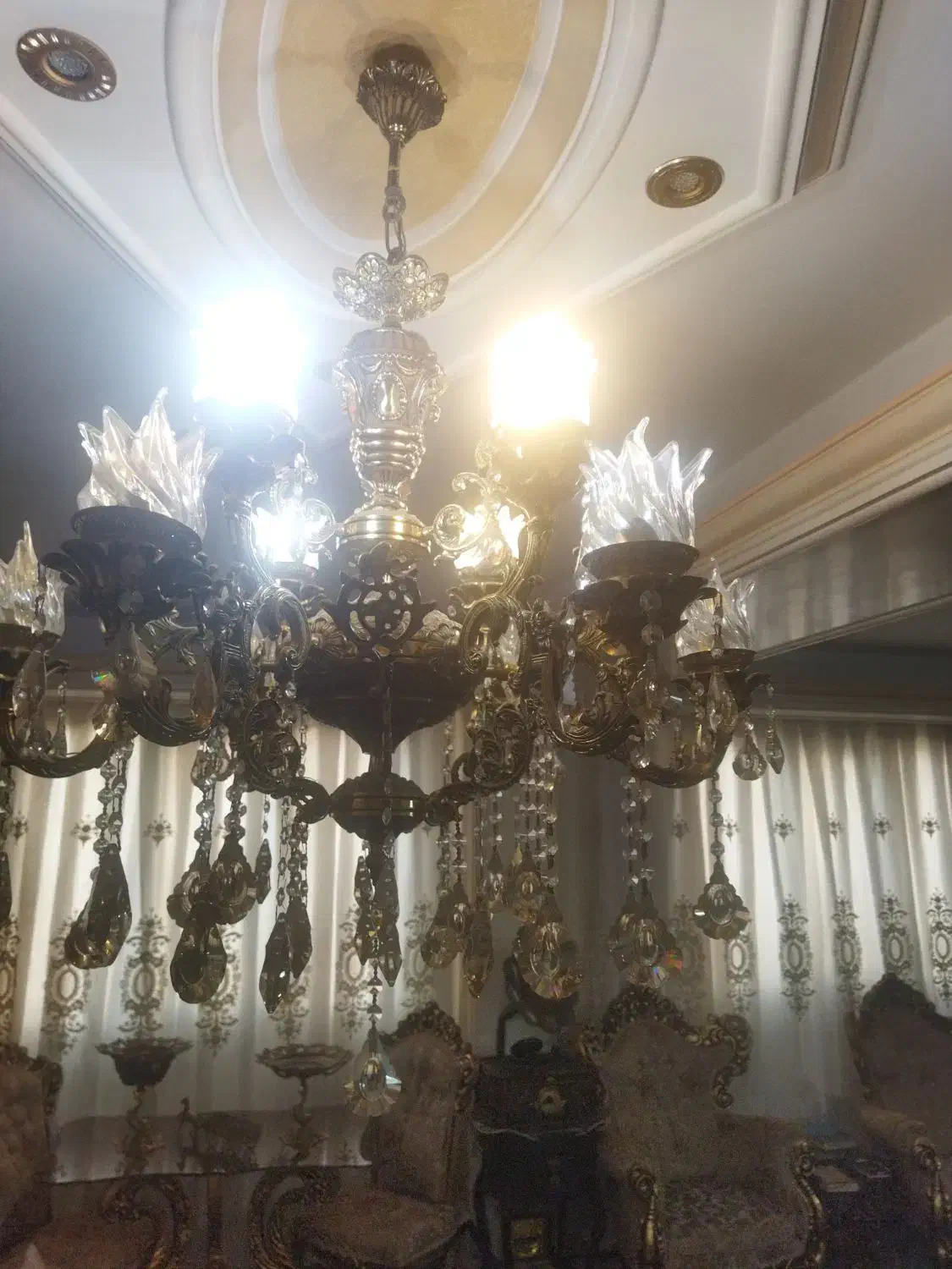 لوستر واینه شمعدون|لوستر و چراغ آویز|اسلامشهر, شهرک مفیدی|دیوار