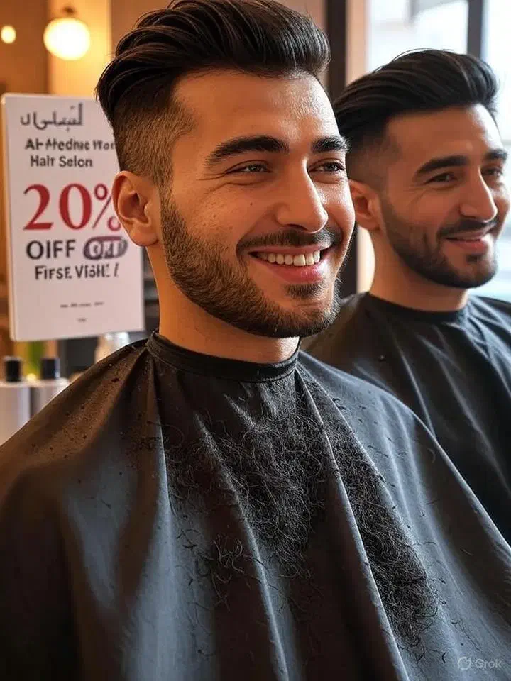 سایه ریش عربی و فید حرفه‌ای آرایشگاه المدینه|خدمات آرایشگری و زیبایی|چابهار, |دیوار