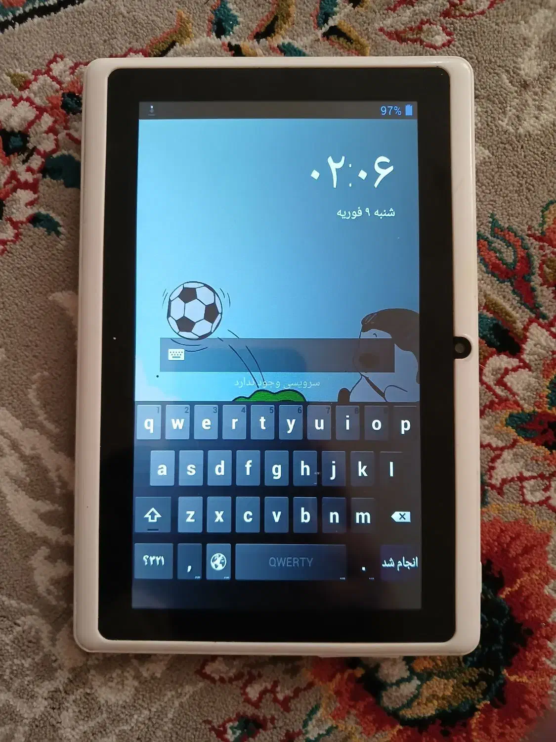 گوشی تبلت سفید سالم و تمیز|تبلت|اراک, |دیوار