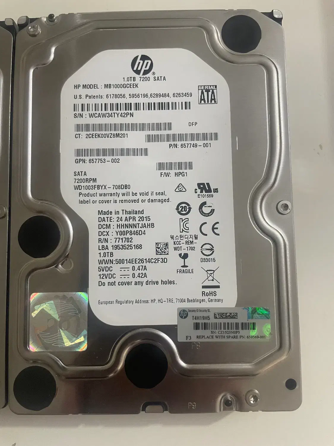 هارد سرور HP 1TB 6G SATA 7.2K rpm LFF 3.5 inch|قطعات و لوازم جانبی رایانه|تهران, تهرانسر مرکزی|دیوار