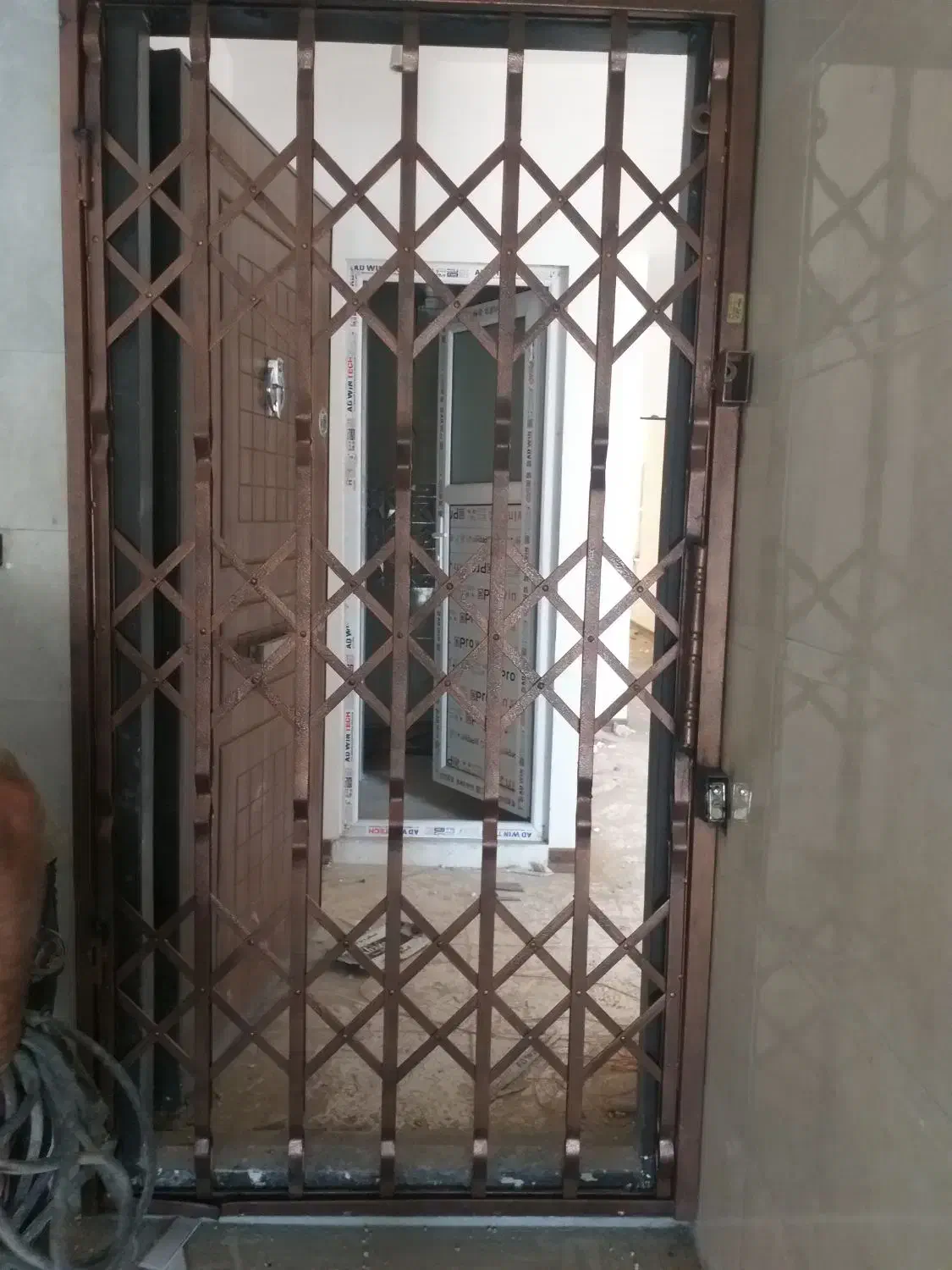 حفاظ اکاردونی درب ریلی کرکره ای محافظ درب|مصالح و تجهیزات ساختمان|دزفول, |دیوار