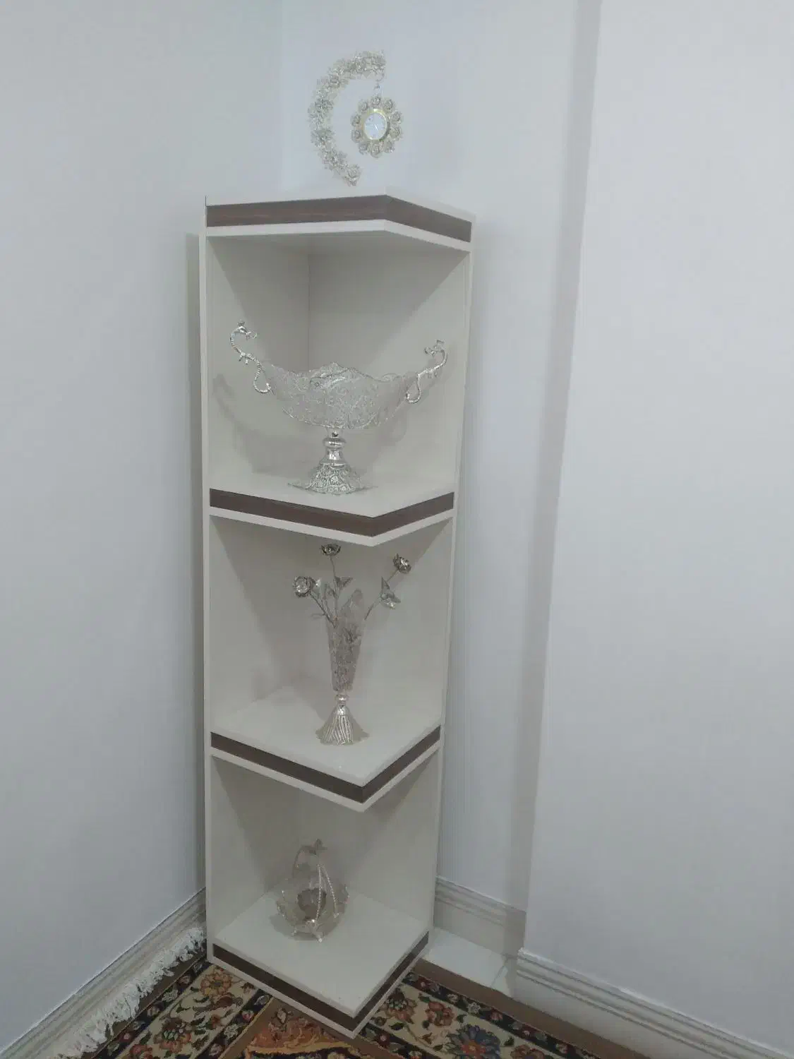 ویترین|کتابخانه، شلف، قفسه‌های دیواری|فرخ‌شهر, |دیوار