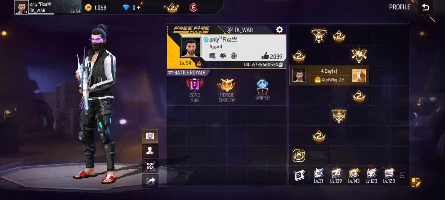 اکانت فری فایر|کنسول، بازی ویدئویی و آنلاین|گنبد کاووس, |دیوار