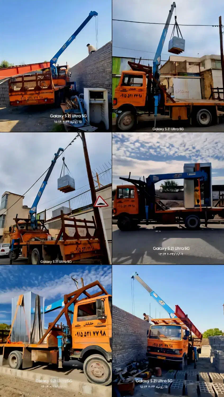 اجاره جرثقیل خاور تاج دار ۳ تن دکل بلند 12متر فوری|خدمات حمل و نقل|مشهد, شاهد (شهرک غرب)|دیوار