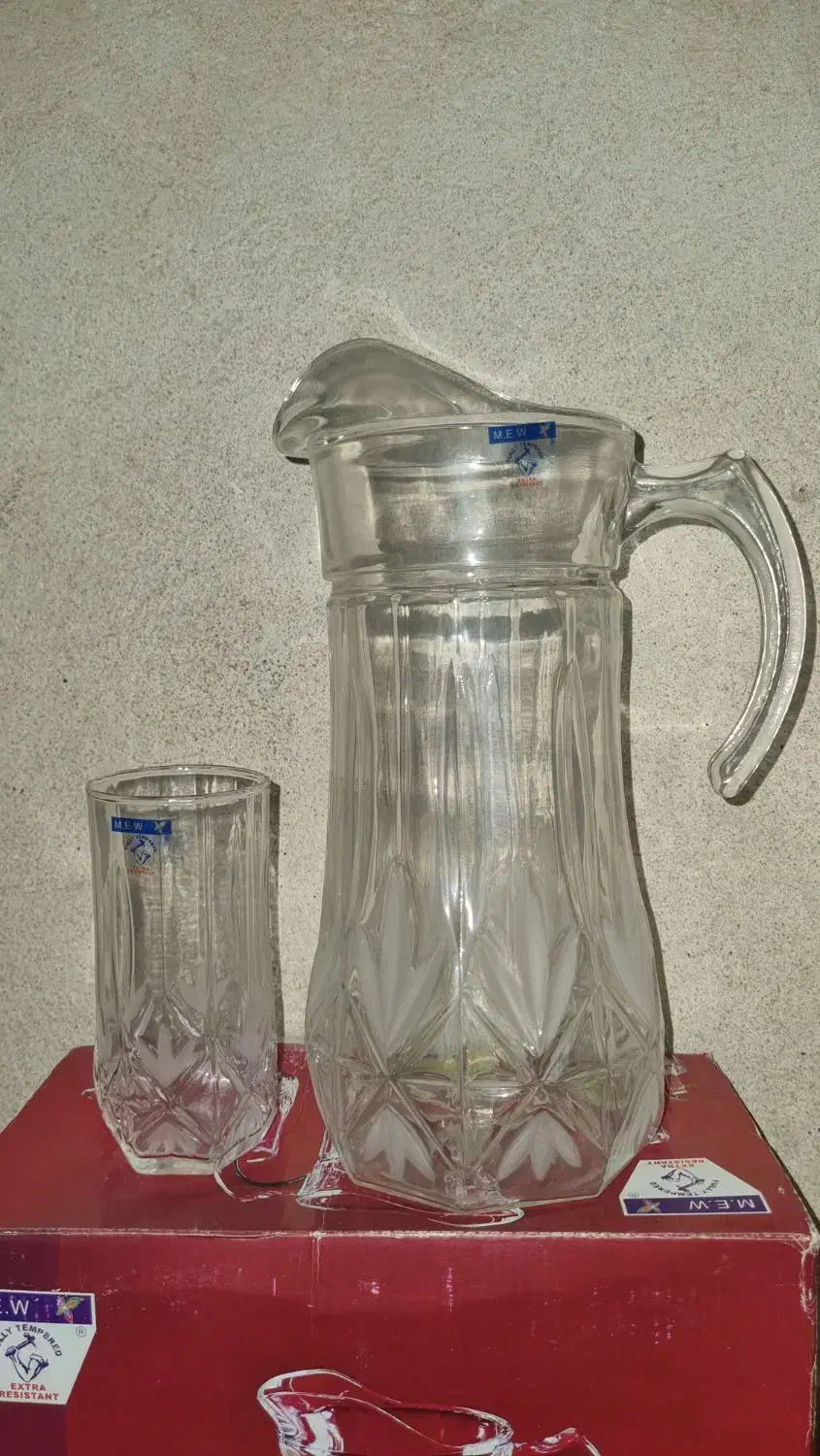 پارچ و لیوان فرانسوی|ظروف سرو و پذیرایی|قم, آذر (نکویی)|دیوار