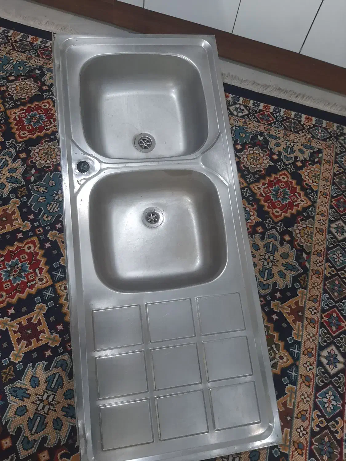 سینک ظرفشویی دوقلو در حد نو جنس خوب|مصالح و تجهیزات ساختمان|بندر کنگان, |دیوار