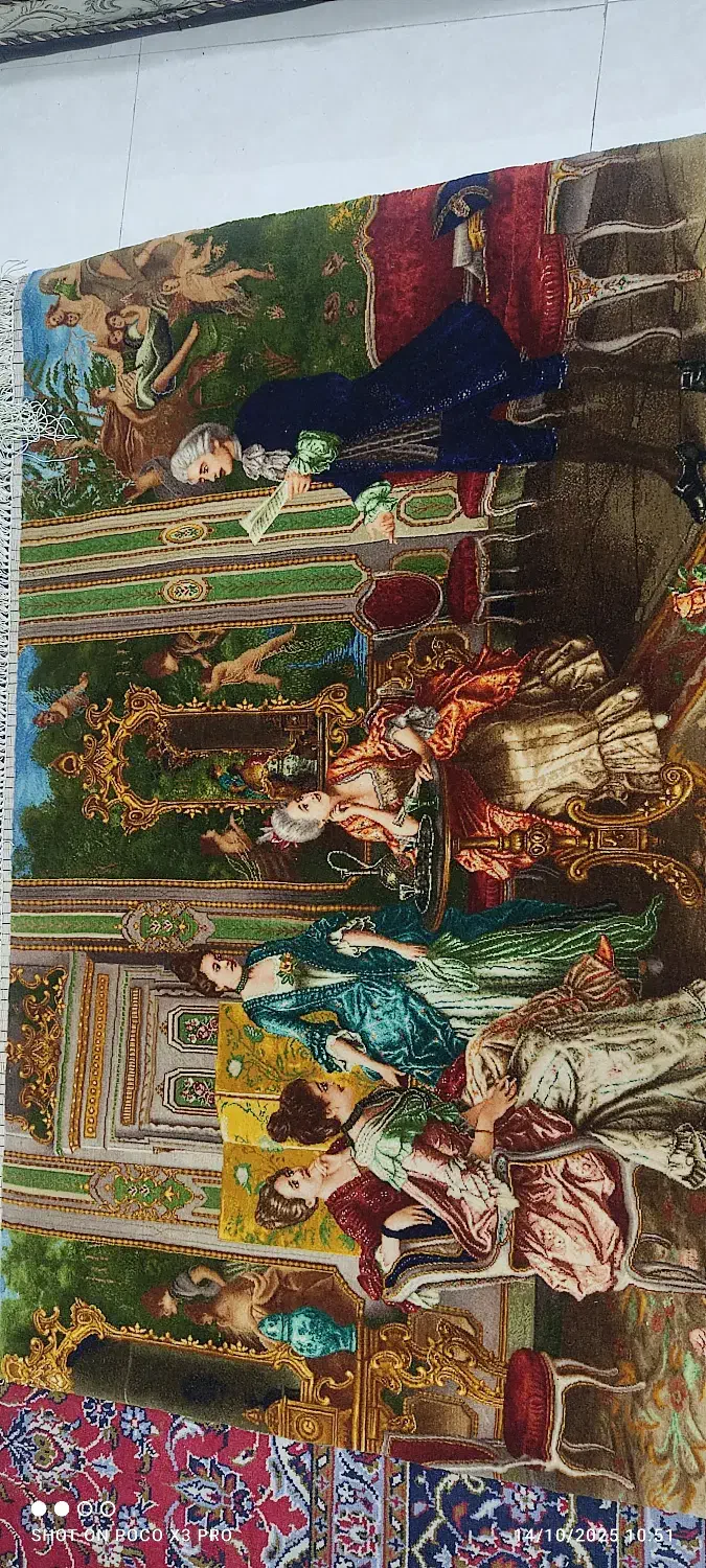 این تابلو فرش شاعر جوان نقشه مینیاتوری|تابلو فرش|ورامین, ورامین|دیوار