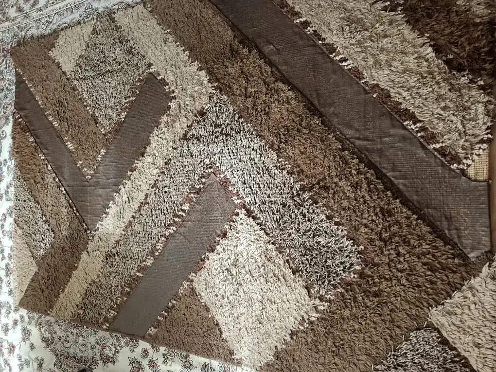 فرش طرح فانتزی و مدرن ابعاد ۱.۵ در۲.۲۵ متر - سالم|فرش|تبریز, |دیوار