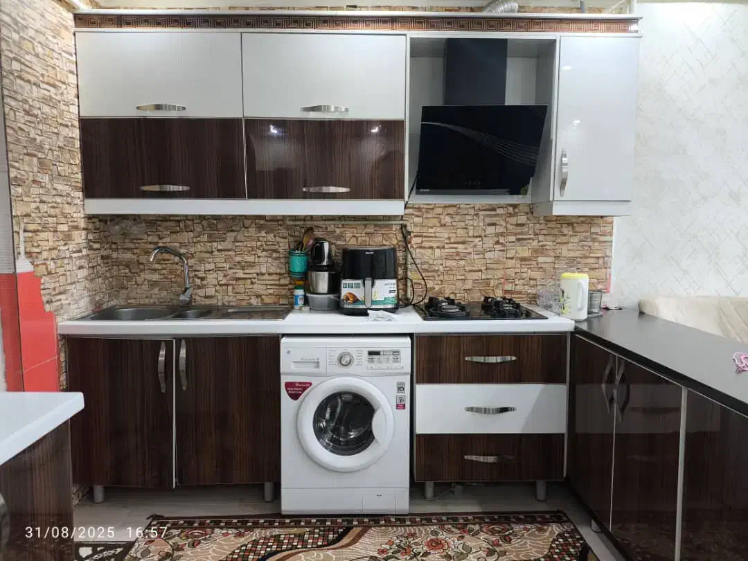 کابینت های گلاس به همراه گاز و هود|مصالح و تجهیزات ساختمان|اهواز, کمپلو جنوبی|دیوار