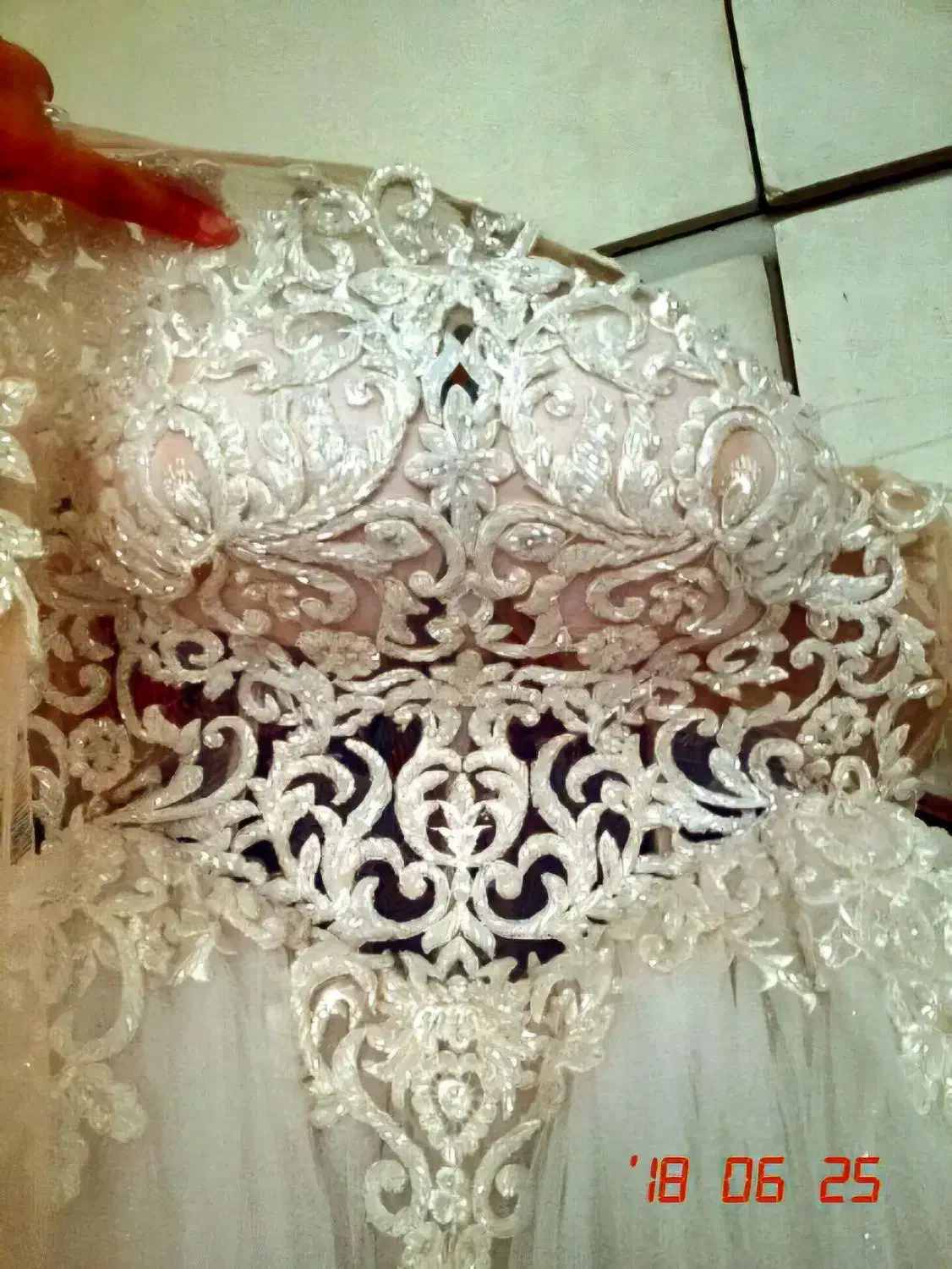 لباس عروس سایز کریستال دوزی ۳۶ ۳۴|لباس|رودهن, |دیوار