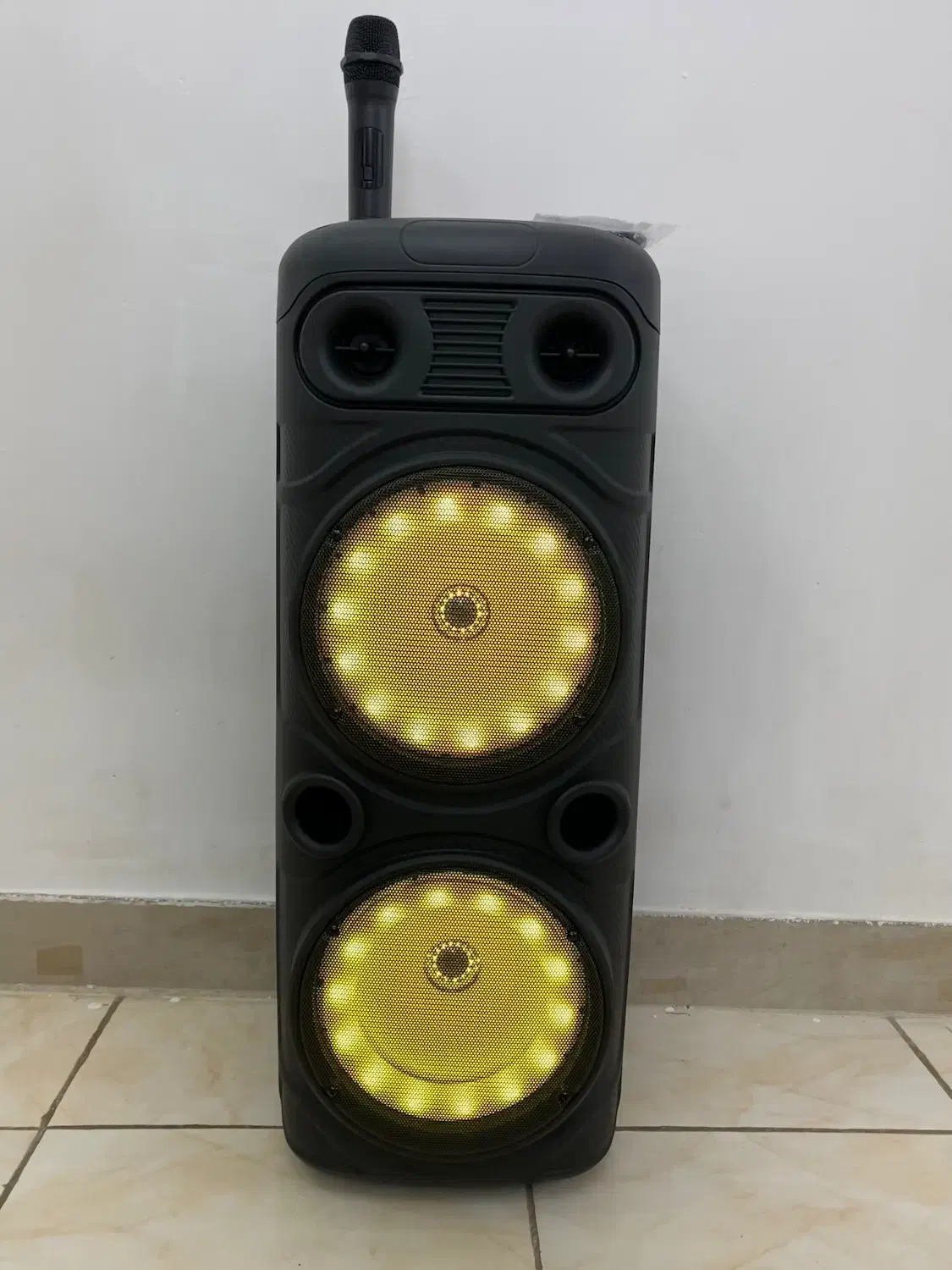 اسپیکر ۱۶ اینچ شارژی/برقی/ میکروفون بیسیم نو|سیستم صوتی خانگی|گلستان (تهران), |دیوار