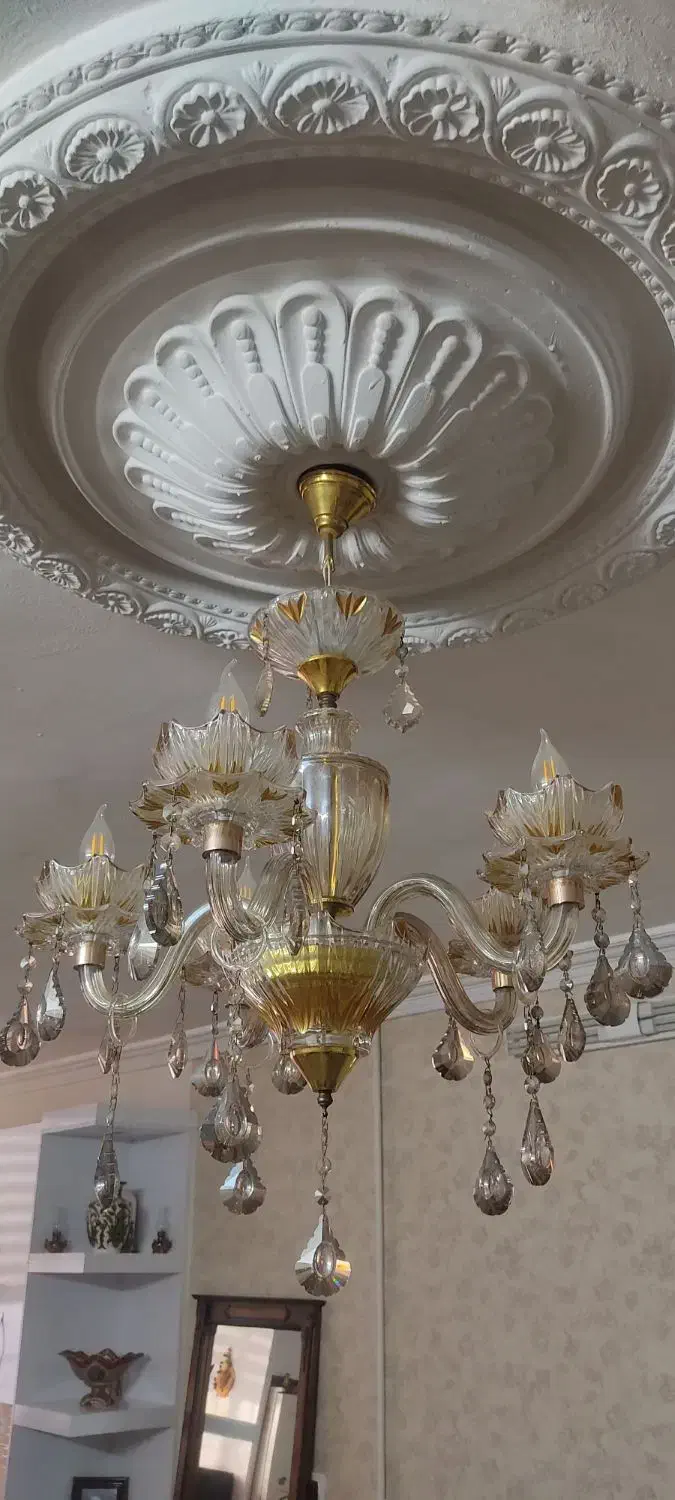 لوستر کریستال|لوستر و چراغ آویز|مشهد, سرافرازان|دیوار