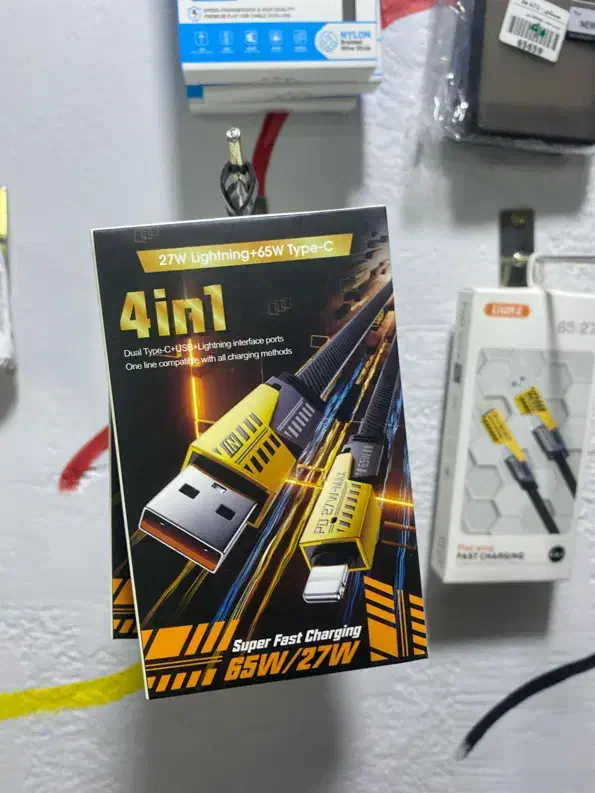 سیم شارژر . چهار کاره|لوازم جانبی موبایل و تبلت|کیش, |دیوار