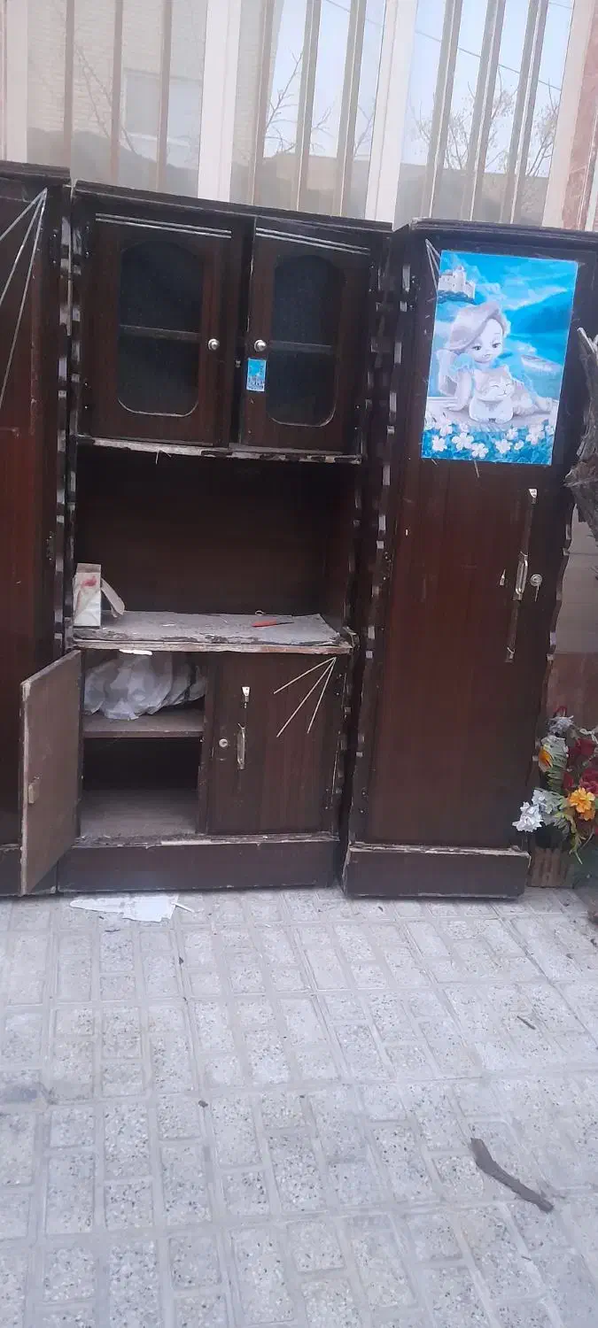 کمد سه تیکه|جاکفشی، کمد، دراور|بیرجند, |دیوار