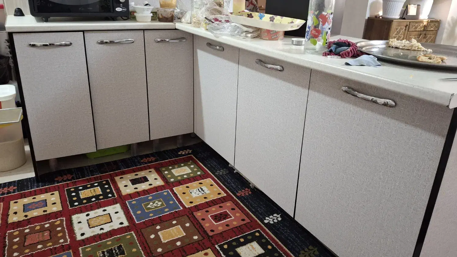 کابینت سالم ترک (بشرط سلامت)|آبچکان و نظمدهنده ظروف|هشتگرد, شهرک فرهنگیان|دیوار