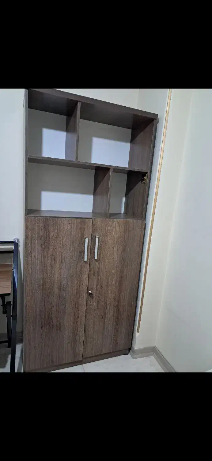 کتابخانه|کتابخانه، شلف، قفسههای دیواری|تهران, شهرک آزمایش|دیوار