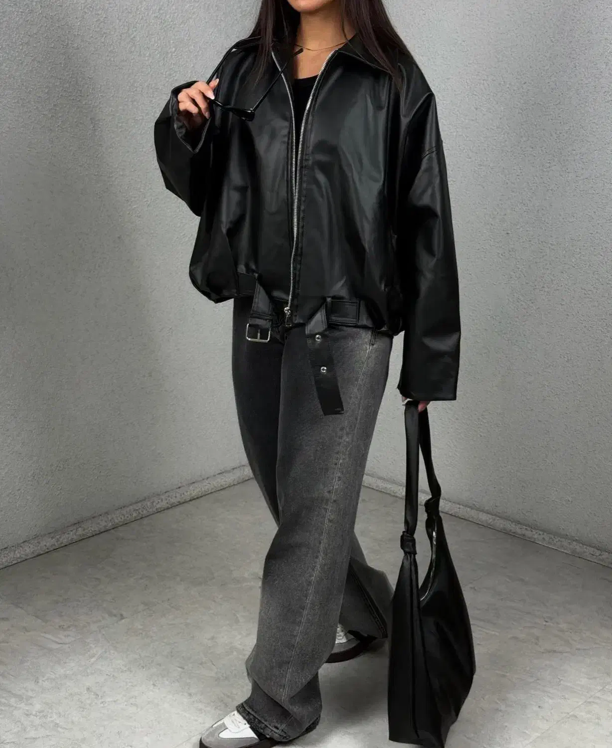 کت بامبر جکت چرم کمربندی|لباس|کرمانشاه, |دیوار