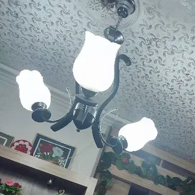 دوعدد لوستر سه شاخه|لوستر و چراغ آویز|اهواز, کوروش|دیوار