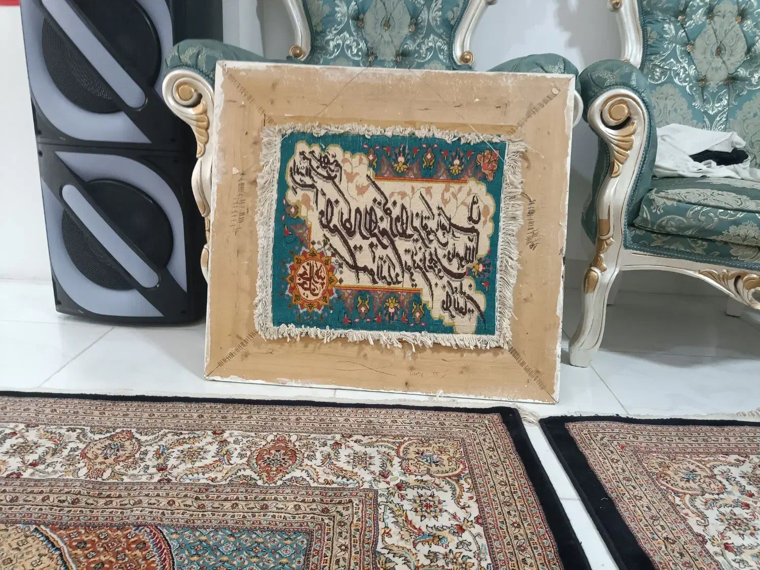 تابلو فرش طبیعی دست بافت|تابلو فرش|اردبیل, |دیوار