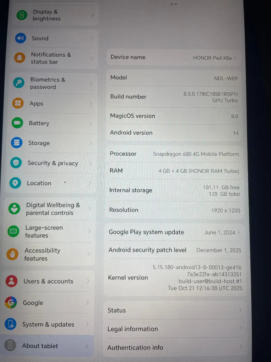 Tablet Honor Pad X8a|تبلت|بابل, |دیوار