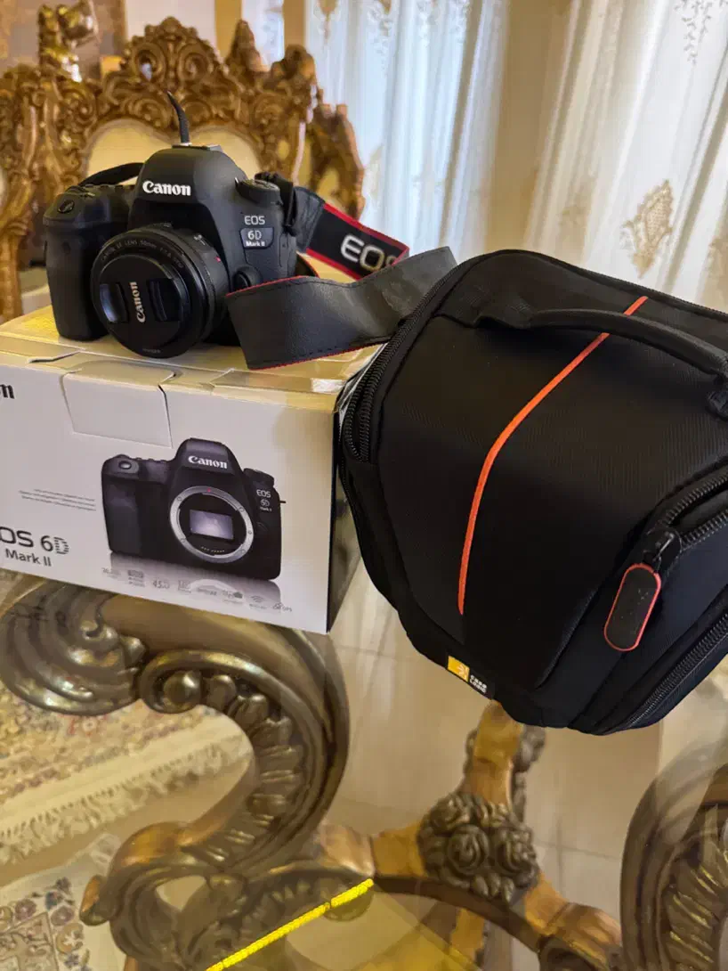 فروش دوربین Canon EOS 6D Mark II فول فریم در حد نو|دوربین عکاسی و فیلم‌برداری|لاهیجان, شیخ زاهد|دیوار