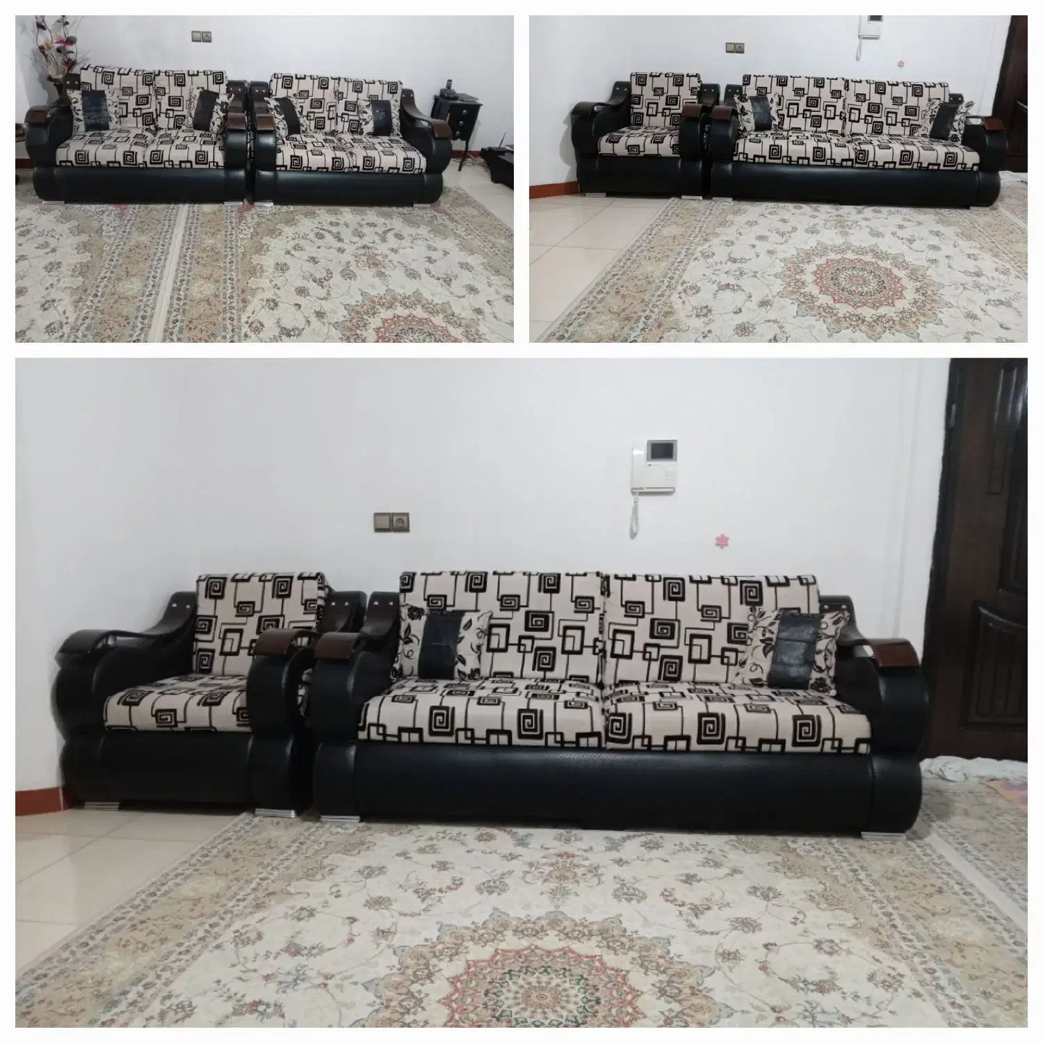 مبل ۸ نفره سالم و تمیز|مبلمان خانگی و میز عسلی|قائمشهر, |دیوار