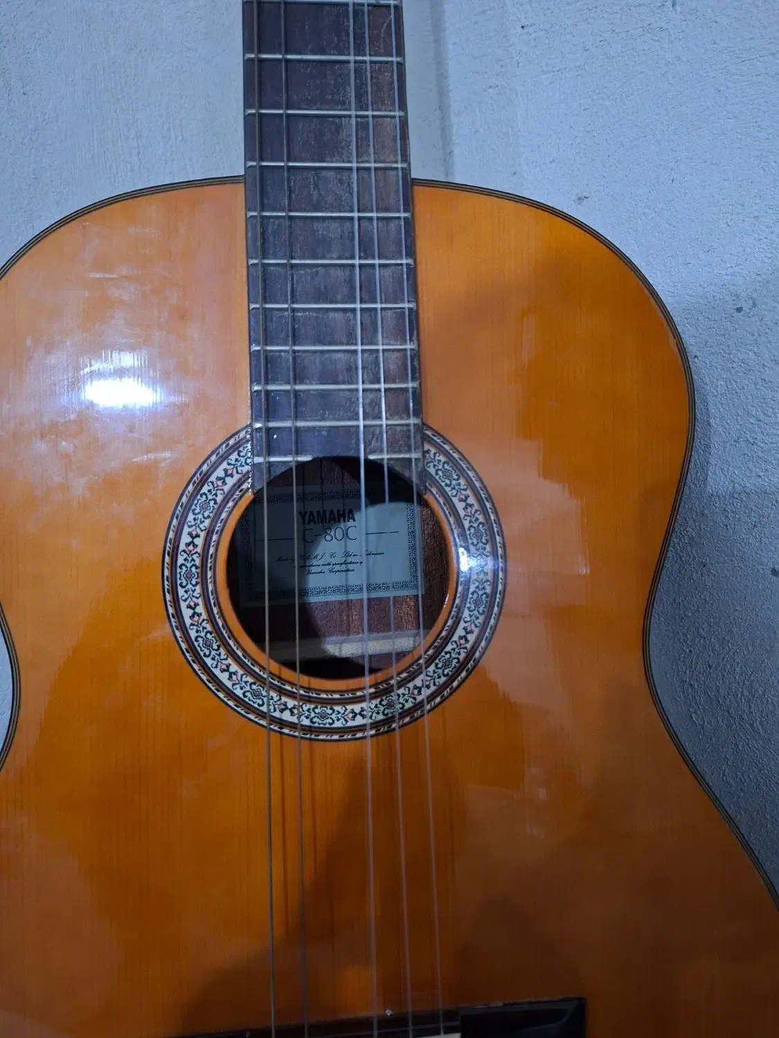 گیتار یاماها c80|گیتار، بیس، امپلیفایر|لنگرود, |دیوار