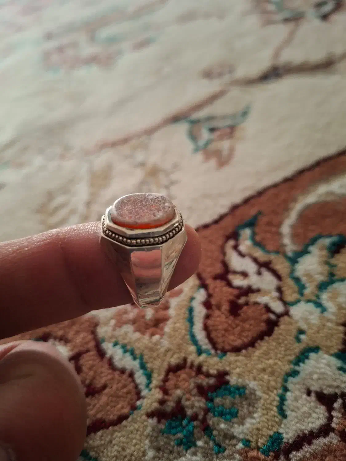 انگشتر عقیق یمنی زیر زبانی|جواهرات|کرمانشاه, |دیوار