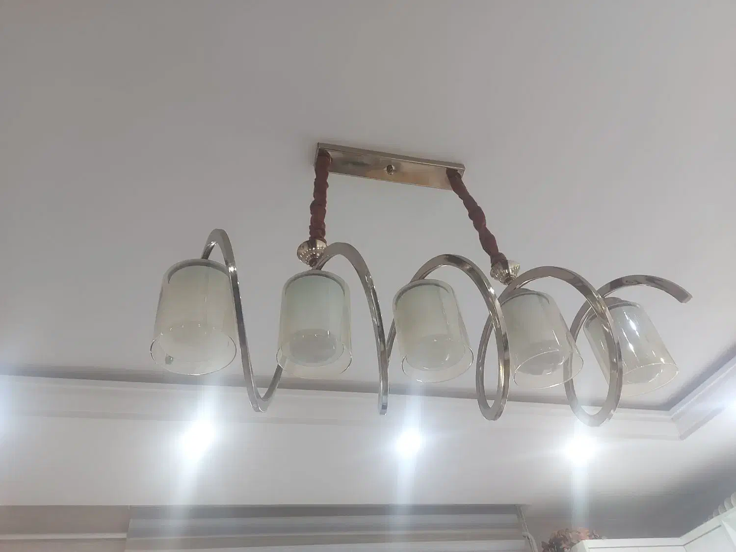 لوستر فنری|لوستر و چراغ آویز|شاهرود, |دیوار