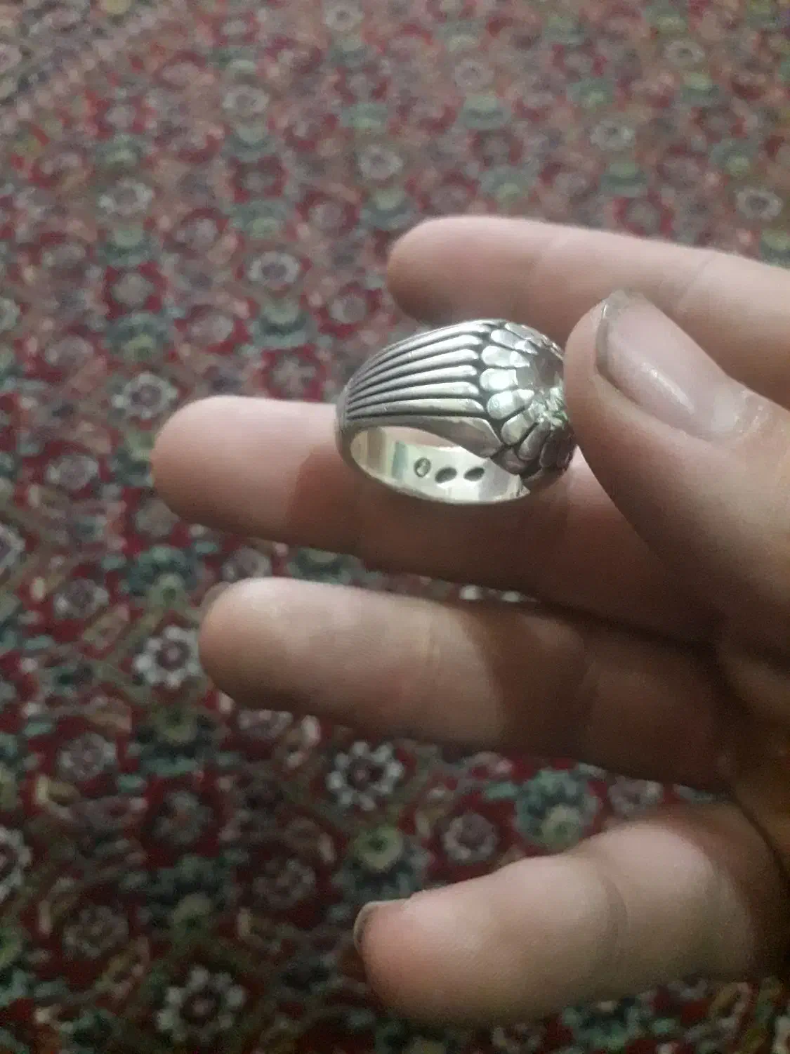 انگشتر دستساز با سنگ موزونایت|جواهرات|زنجان, |دیوار