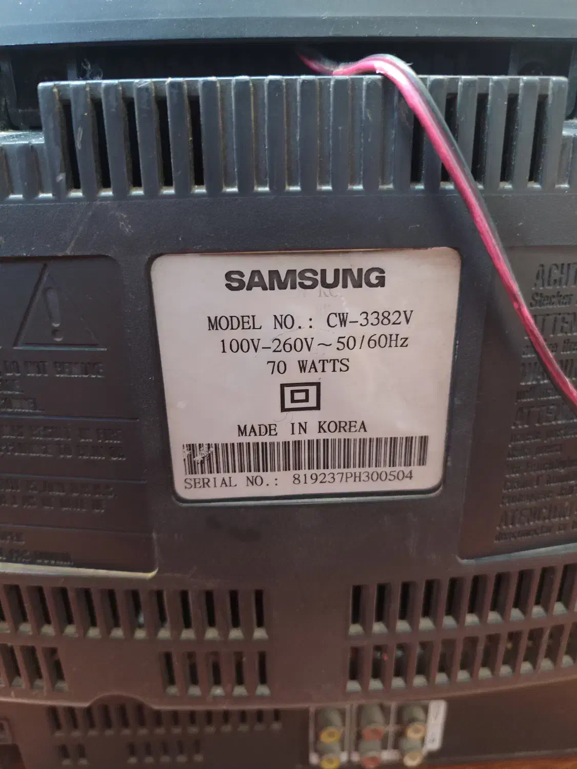 تلویزیون قدیمی سامسونگ مدل CW-3382V|تلویزیون و پروژکتور|اردبیل, |دیوار