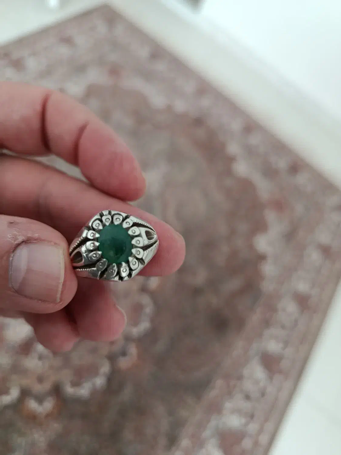 انگشتر زمرد کلمبیا|جواهرات|سقز, |دیوار