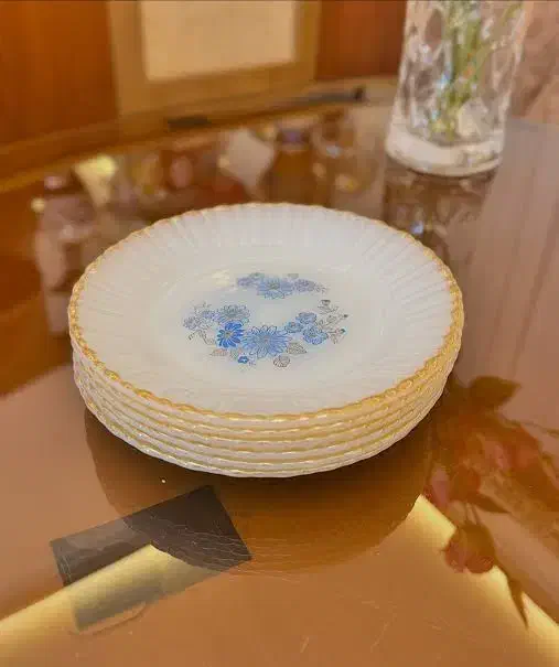 ظروف گل دار قرمز و آبی|ظروف سرو و پذیرایی|اهواز, زیتون کارگری|دیوار