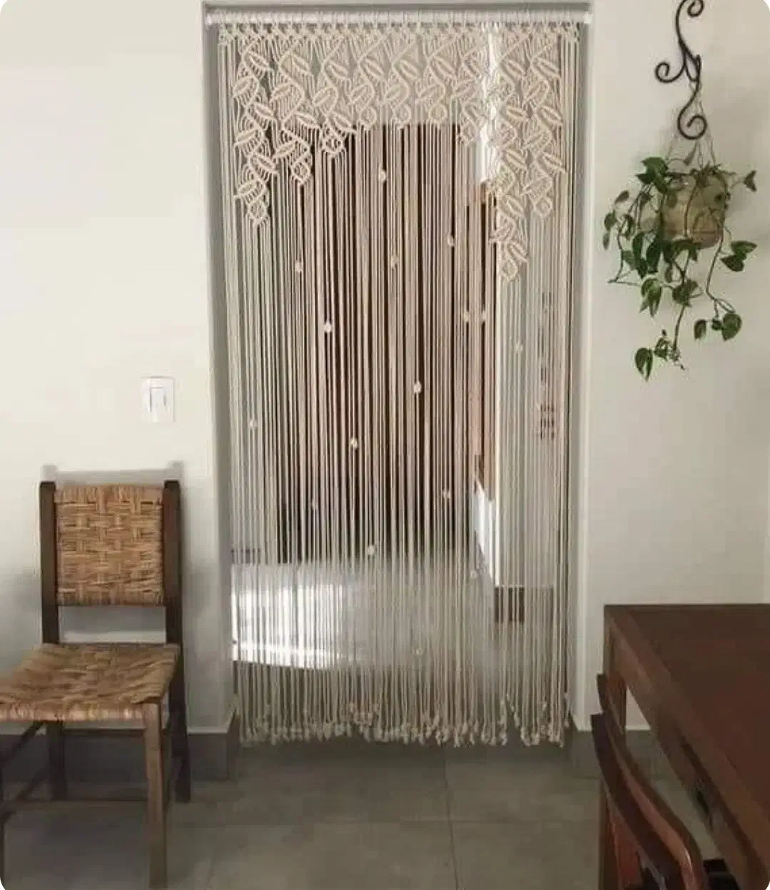 پرده مکرومه|پرده، رانر، رومیزی|جم, |دیوار