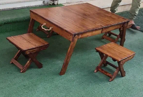 میزوصندلی چوبی تاشو چمدانی|کوهنوردی و کمپینگ|بندر ماهشهر, |دیوار