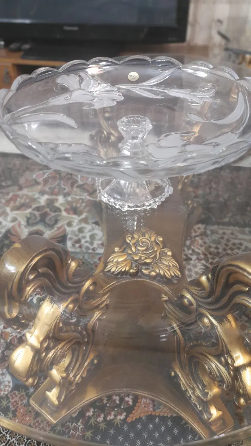 شیرینی و میوه خوری کریستال اصل سوگا ژاپن نو|ظروف سرو و پذیرایی|تهران, بیسیم|دیوار