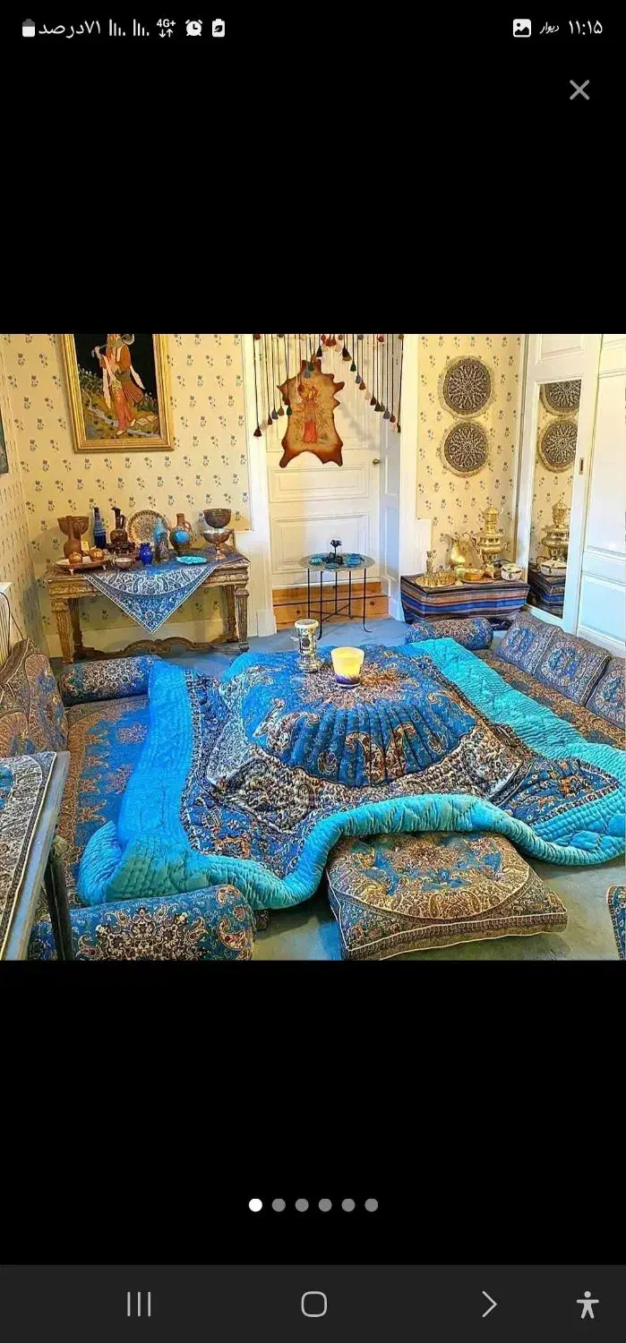 لحاف کرسی ترمه سنتی|رختخواب، بالش، پتو|تهران, هرندی|دیوار