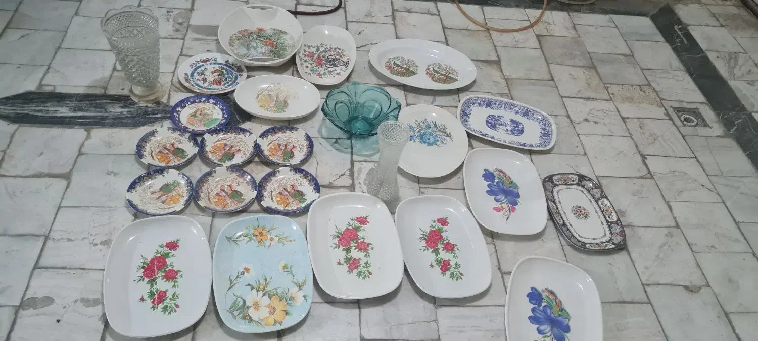 ملامین|ظروف سرو و پذیرایی|قم, قلعه کامکار|دیوار