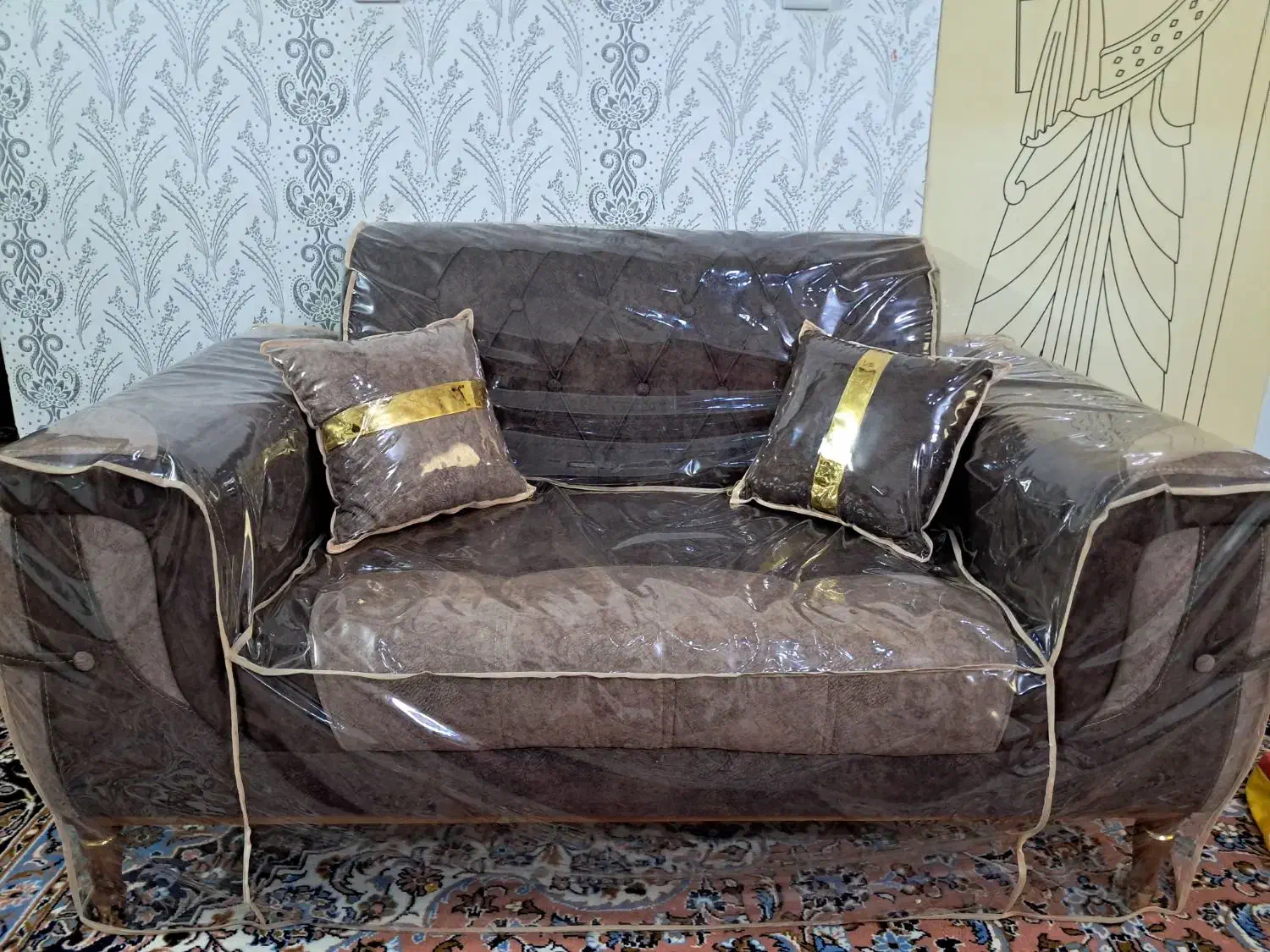 مبل کاور تخت دراور تشک سماور|مبلمان خانگی و میز عسلی|سمنان, |دیوار