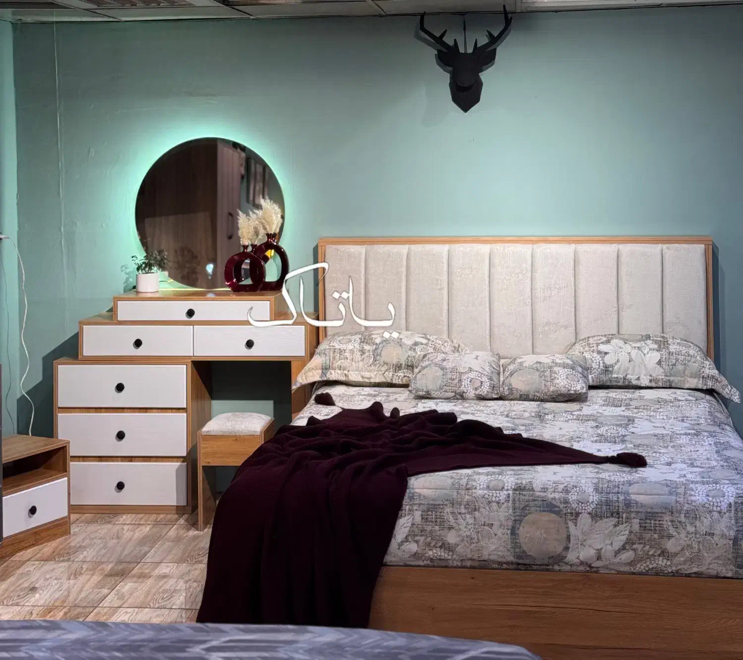 سرویس خواب دونفره روکو تمام mdf|تخت و سرویس خواب|تهران, شهرک ولیعصر جنوبی|دیوار