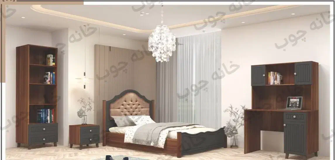 تخت خواب مدرن ژینا،،|تشک تختخواب|کرج, مصباح|دیوار