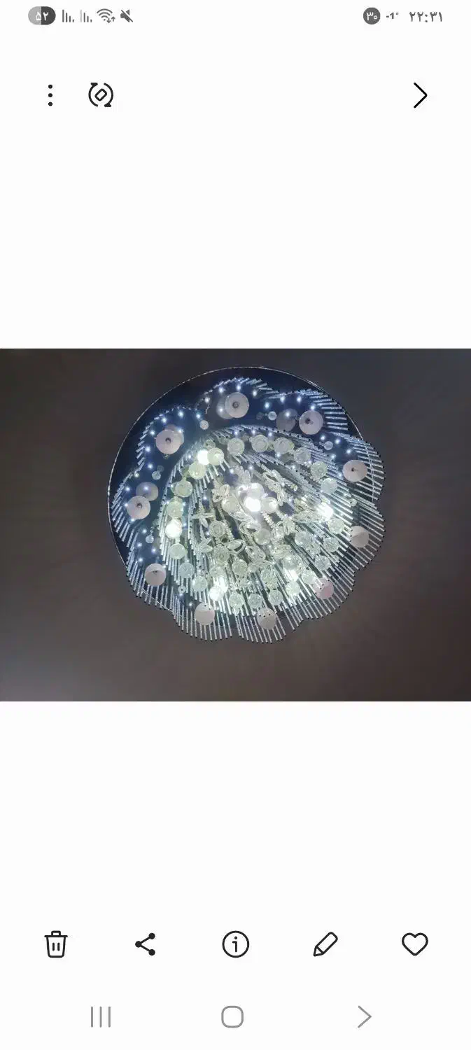 لوستر زیبا وارزون|لوستر و چراغ آویز|نیشابور, کریم آباد|دیوار