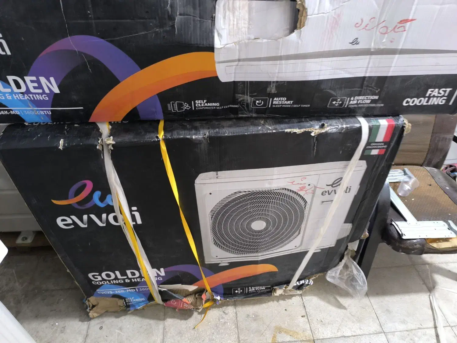 کولر گازی ایوولی 36 هزار آکبند موتور سنگین|کولر گازی و فنکوئل|قم, شهید صیاد شیرازی|دیوار