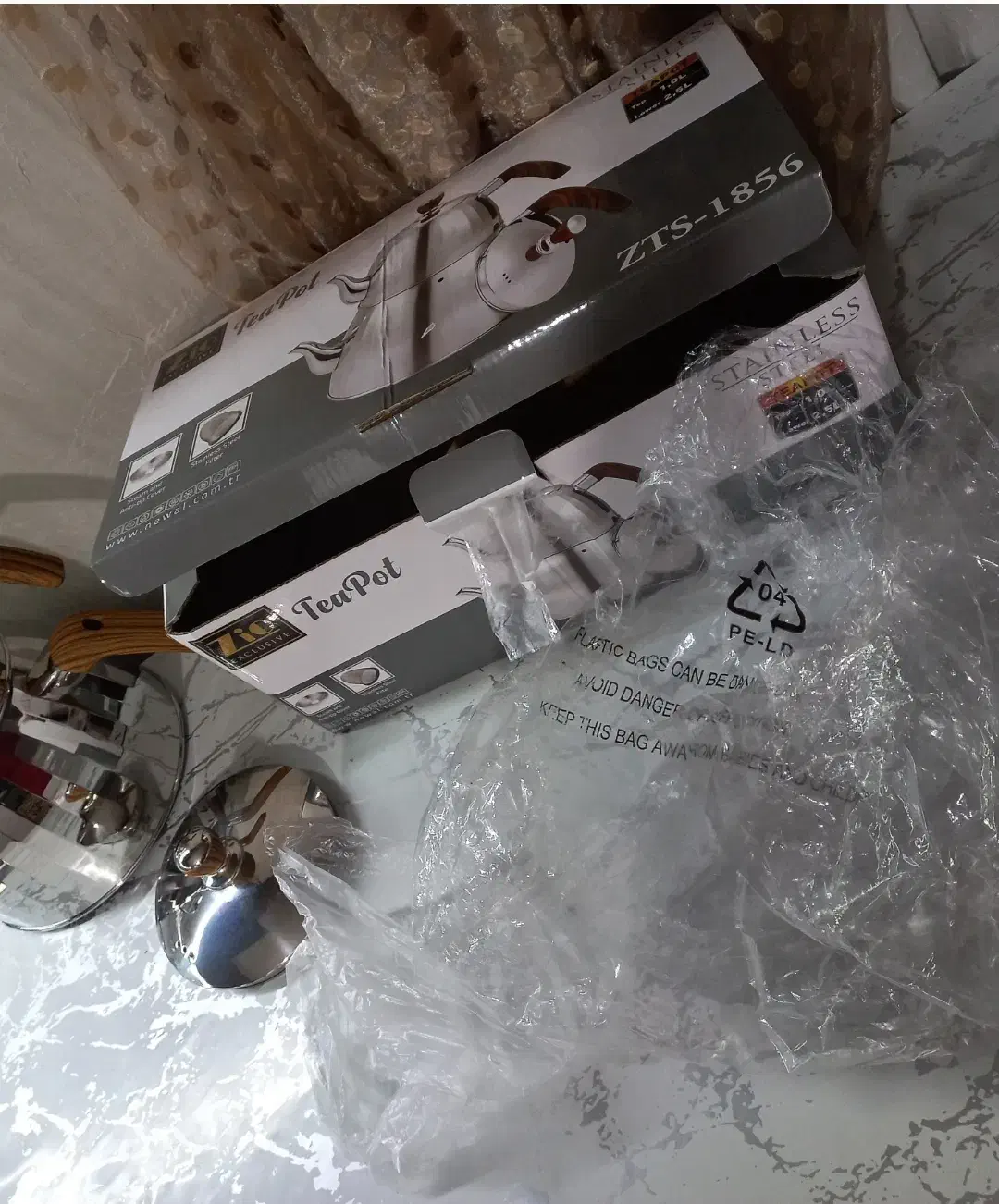 قوری کتری استیل ترک اصل|قوری، کتری، قهوهساز دستی|هرسین, |دیوار