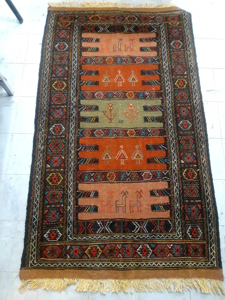 گلیم دستبافت|گلیم، جاجیم، گبه|چهاردانگه (تهران), |دیوار