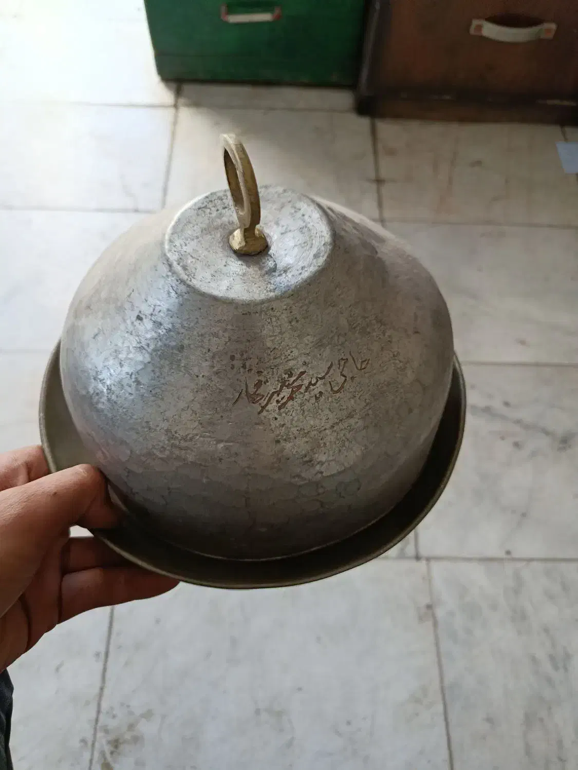 ظروف کلکسیونی مسی قدیمی قدمت دار|کلکسیون اشیاء عتیقه|قزوین, |دیوار