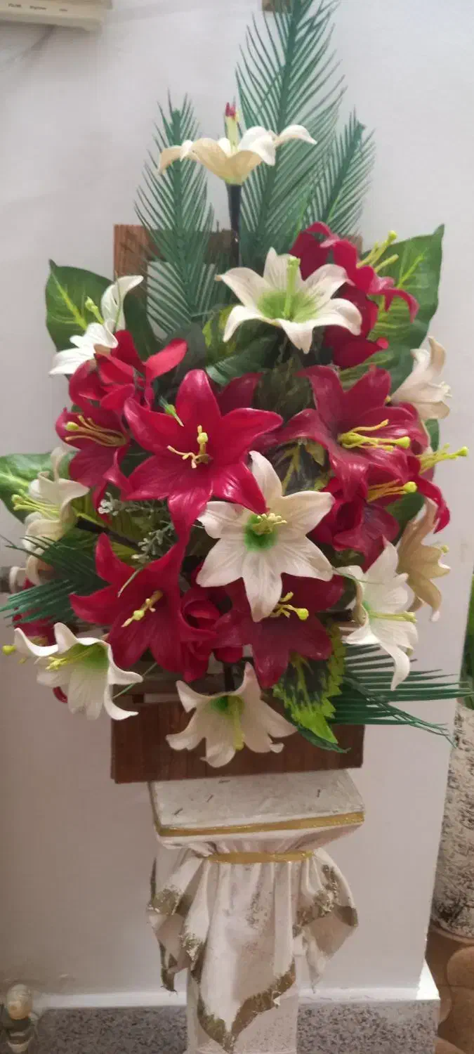 سه عدد سبد گل|گل مصنوعی|گنبد کاووس, |دیوار