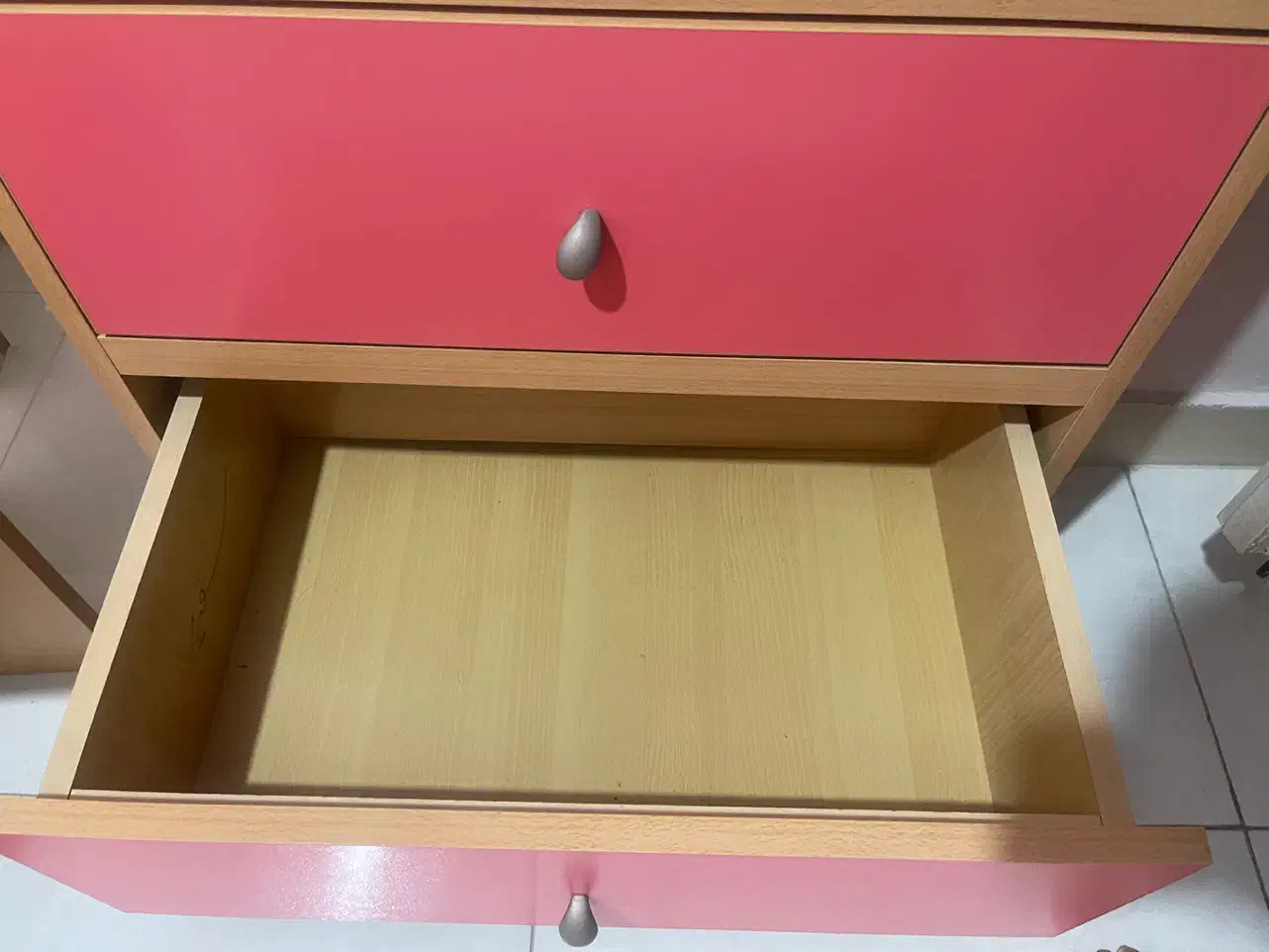 ست تخت و کتابخانه MDF صورتی نوجوان|تخت و سرویس خواب|تهران, سبلان (لشگر)|دیوار